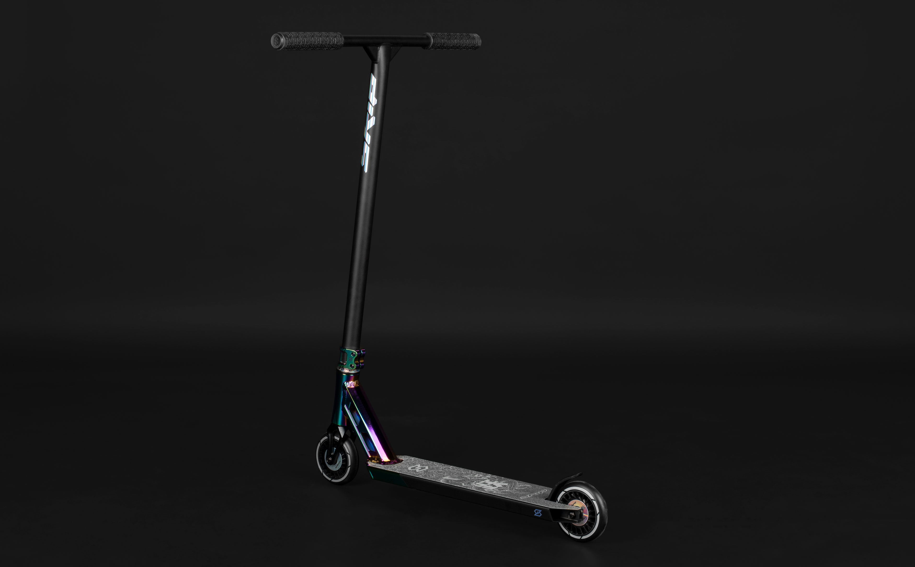 Самокат SKIP SBN черный-неохром